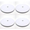 Round Lazy Susan,8",4-Pack,Addlike Heavy Duty Rotating Swivel Smooth Rotating Acrylic