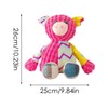 Pet Plush Sound Toy,Cartoon Animal Teething Chew Toys - Interactive