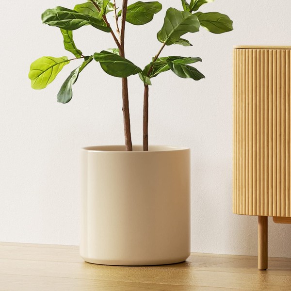LE TAUCI 12 Inch Pots for Plants, Ceramic Large Plant