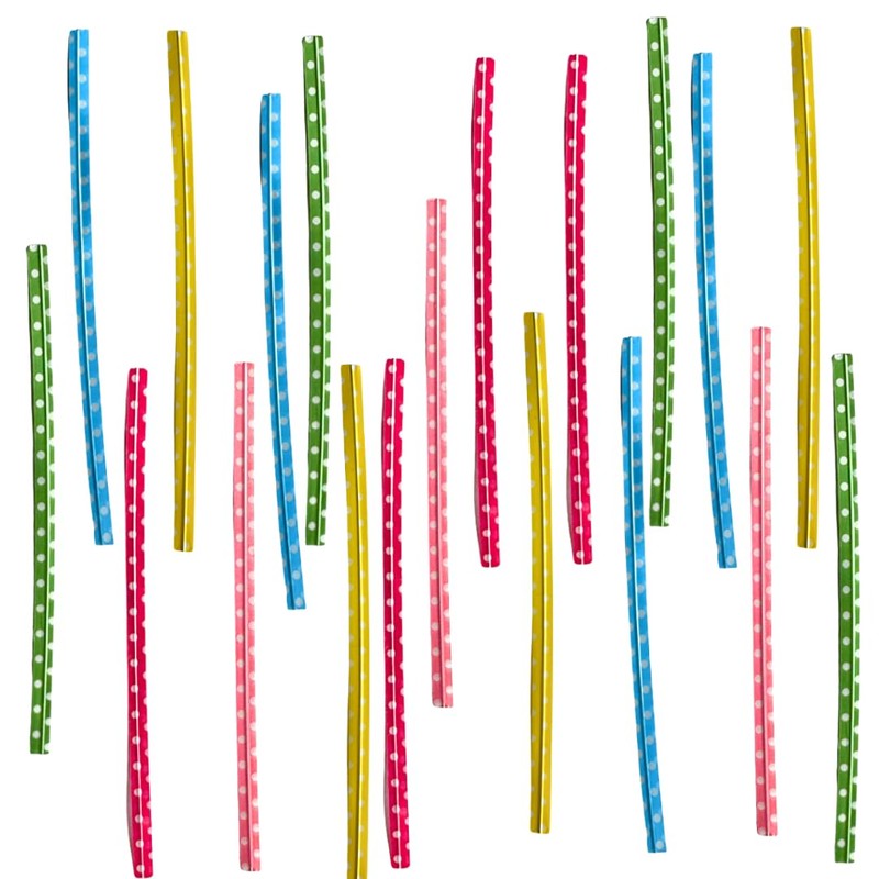 Kids B Crafty 50 Polka Dot Twist Ties For Cone