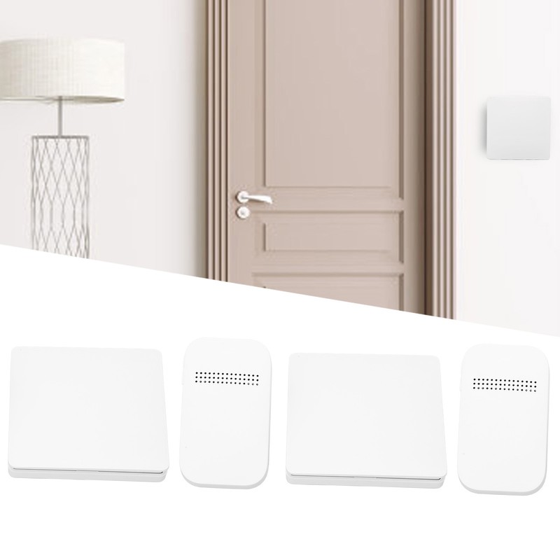Wireless Doorbell Transmitter Receiver Caretaker Pager Self Generating 38 Ringing