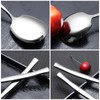 Minekkyes Stainless Steel Buffet Serving Spoon, 6 Pieces Large Table