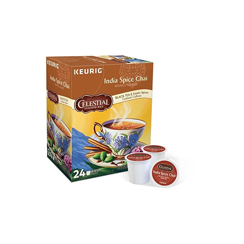 Celestial Seasonings® Single-Serve K-Cup® Pods, Original India Spice Chai Tea,