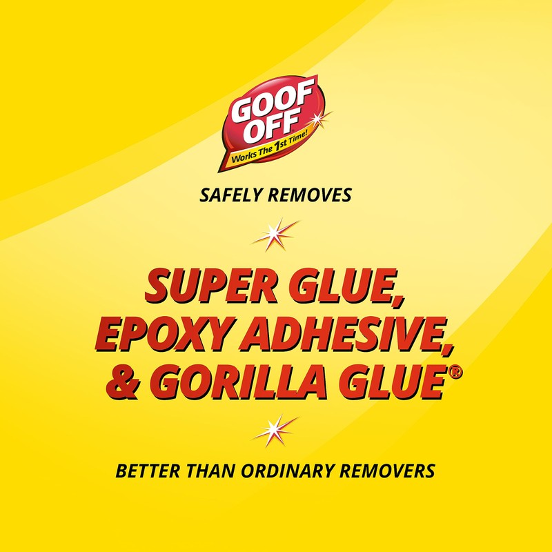 Goof Off Super Glue Remover - 4 oz. can, Yellow