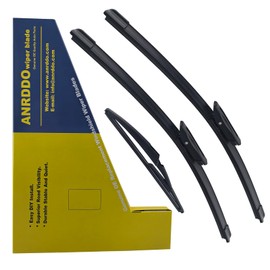 ANRDDO 3 Wipers Factory Replacement For Mini Cooper 2013 R56 Original Equipment Windshield Wiper Blades Set - 18"+19"+10" Bayonet Wiper Arm (Set of 2) Not For J Hook
