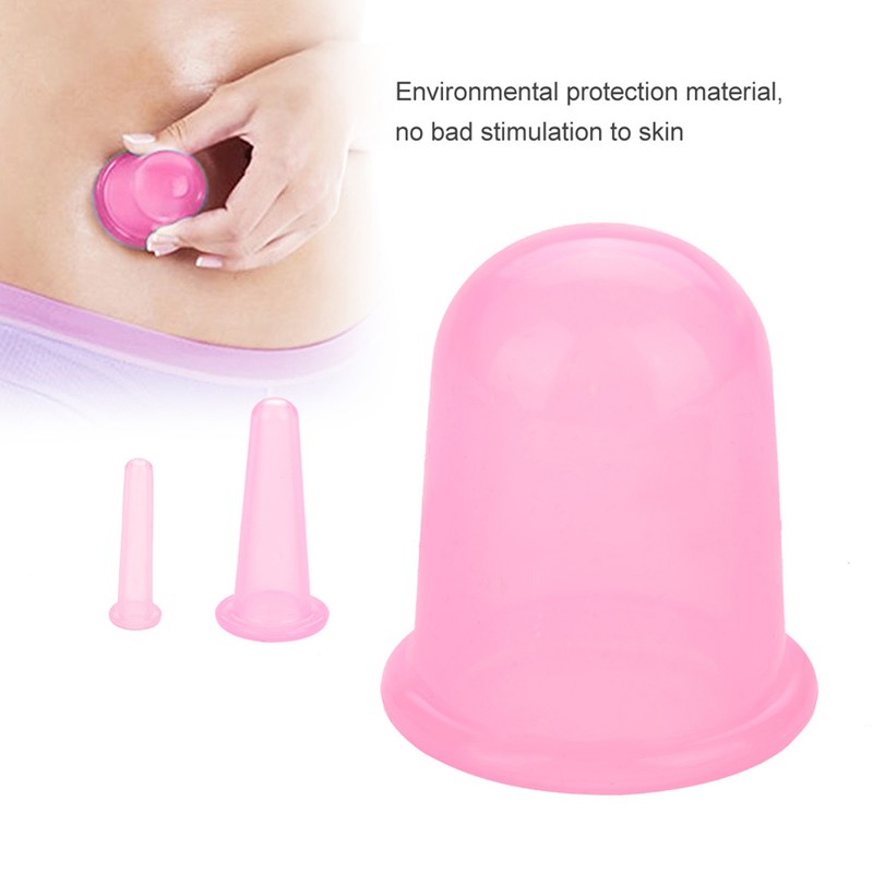 4pcs/set Silicone Vacuum Body Massage Helper Anti Cellulite Massager Cups