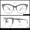 SA106 Womens High Point Squared Half Rim Look Cat Eye