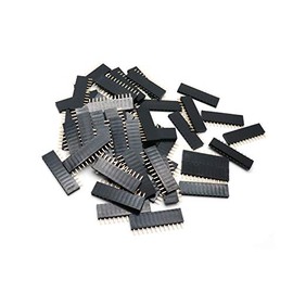 Yohii Pin Header Single Row 2.54mm Pitch 12 Terminals Straight Header Socket - Pack of 50- (G7.23)