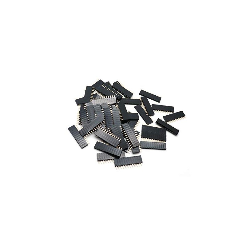 Yohii Pin Header Single Row 2.54mm Pitch 12 Terminals Straight