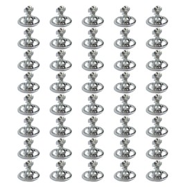 LIGHT RAIN Nail Charms Cross and Planet, 3D Saturn Small Y2K DIY Nail Art Decals, Silver, 40 pcs