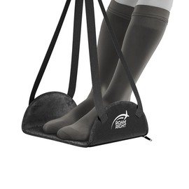 ROAM Right Foot Hammock - Comfortable Foot Support for Traveling - Color: Black