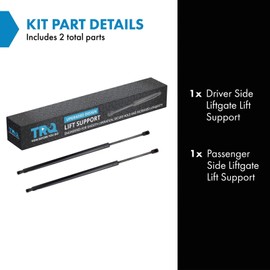 TRQ Driver & Passenger Side Liftgate Lift Support Shock Strut Set Compatible with 2017-2019 GMC Acadia