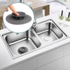 Zykra 2 Tapones de desagüe universales de Silicona, 11,5 cm