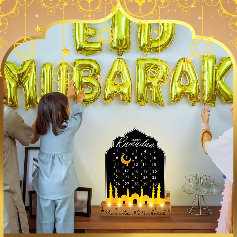 Yuntau Eid Mubarak Ramadan Advent Calendar 2026 Acrylic Ramadan Countdown