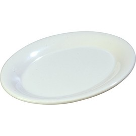 Carlisle FoodService Products Sierrus Melamine Serving Platter Oval Serving Tray, Dishwasher Safe for Entertaining, 9.5 Inches, White