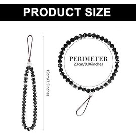 Vayfoni 3PCS Phone Wrist Straps - Crystal Beads Phone Strap - Sparkling Beaded Wrist Strap for Phones - Stylish & Durable Accessory