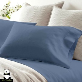 Real 1000-Thread-Count 100% Pure Egyptian Cotton |Mediterranean Blue Color, Queen-XL Size| 4 PC Luxury Shet Set, Fits mattresses Upto 15” Deep Pocket, Sateen Weave Premium Bed Sheets