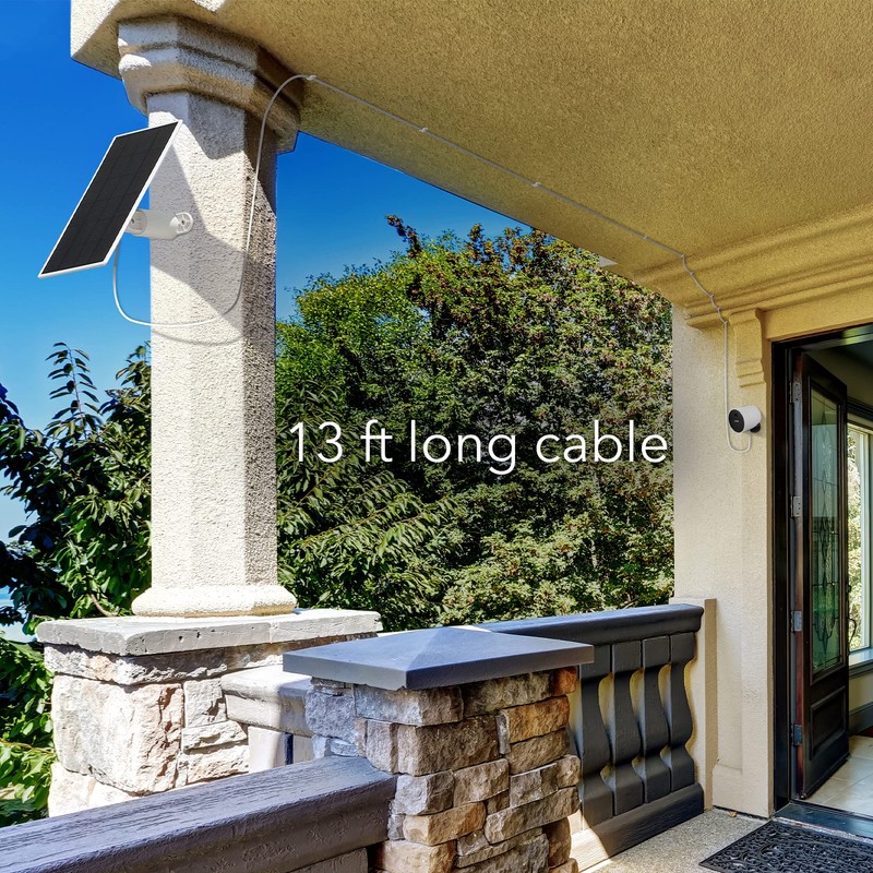 Wasserstein Solar Panel for SimpliSafe Wireless Outdoor Security Camera -