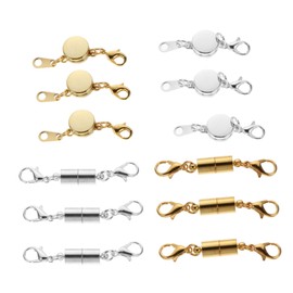 Tofficu 12piezas Cierre Para Joyería Unidades De Diseño Brillante Extensor De Hebilla Para Collar y Pulsera