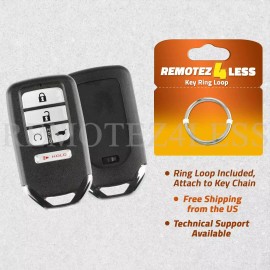 Remotez4less For 2017 2018 2019 2020 Honda CR-V Replacement Smart Shell Case Pad Uncut Key