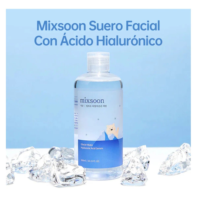 Mixsoon Glacier Water Hyaluronic Acid Serum 300ml Día/noche