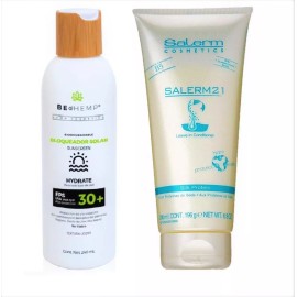 Salerm Cosmetics y Beohemp Bloqueador Solar Fps 30% + Salerm 21
