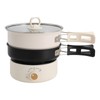 WOHAIPA Portable Mini Folding Handle Electric Hot Pot Lamian Noodles