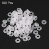 sourcing map 100 pieces white heat resistant non-toxic NBR nitrile