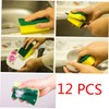 Healeved 12pcs Dish Washing Sponges Scrub Sponge Brush Cleaning Non-Slip