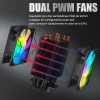 Sdlogal Radiador Pc Ventilador 6 Tubos