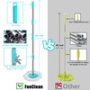Stainless Steel Extendable Mop Handle with 2 Microfiber Replacement Heads