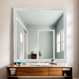 Leenevs Flexible Molding Trim Wall Trim, 16.4 Feet Self Adhesive Peel and Stick Molding Ceiling Molding, Cabinet Border, Mirror Frame Trim Wall Trim for Home Decor Wall Molding & Trim (Silver)