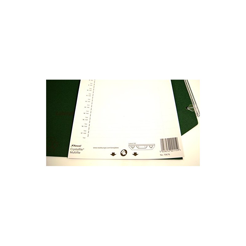Rexel Printable Inserts for 330 Lateral Suspension File Tabs, White,