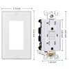 DEWENWILS 20A GFCI Outlet, 2-Pack Self-Test GFCI Receptacle with LED