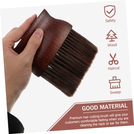 Baluue Large Barber Dust Brush for Neck Practical Hair Dusting Tool for Barber Shop Home Use Comfortable Touch Feeling Brush for Hair