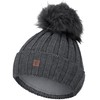 Faera Bobble Hat Women's Lined Winter Hat Knitted Hat Girls