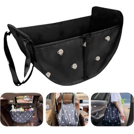 Zjyufy Car Backseat Organizer Bag Hammock Large Passenger Seat Storage Bag Collapsible Portable Foldable Car Shopping Bag Shoulder Tote Bag for Travel Picnic