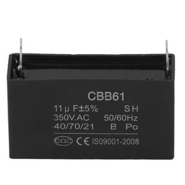 11μF Petrol Generator Capacitor, Electronic Component Capacity, Electronic Component Capacity, CBB61 ABS Air Conditioning, Motor Capacitor, Engine Run Accessory for Refrigerator, 350 V
