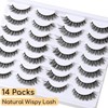 APCYUST Lashes False Eyelashes Cat Eye Lashes Mink Lashes Wispy