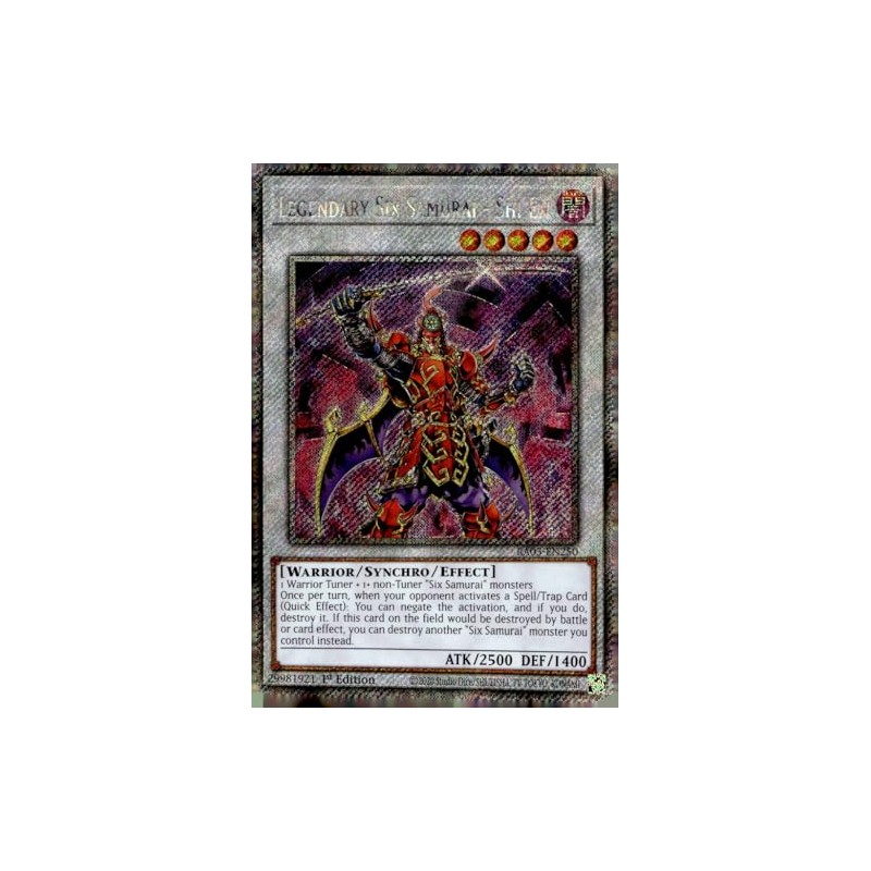 Legendary Six Samurai - Shi En (Platinum Secret Rare) -