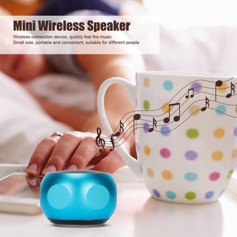 Mini Portable Bluetooth Speaker Cute Tiny Wireless Speaker with Lanyard