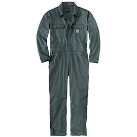 Carhartt mens Rugged Flex Canvas Coveralls, Gravel, Large US