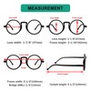 Eyekepper 4 Pack Oversized Round Reading Glasses (2 Pairs Black