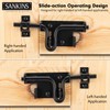 SANKINS Slide Bolt Gate Latch for Wooden Fence, Heavy Duty