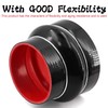 TuoLauthon Straight Black Silicone Reducer Hump Coupler ID 4 to