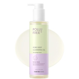 THANKYOU FARMER Pollufree Blackhead Pore Deep Cleansing Oil 200 ml - Blackhead Cleanser, Korean Herb Extracts, Lightweight Korean Oil Cleanser for Face, All Skin Types