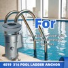 QKWL Premium 316 Stainless Steel Pool Anchor Set - 4‘