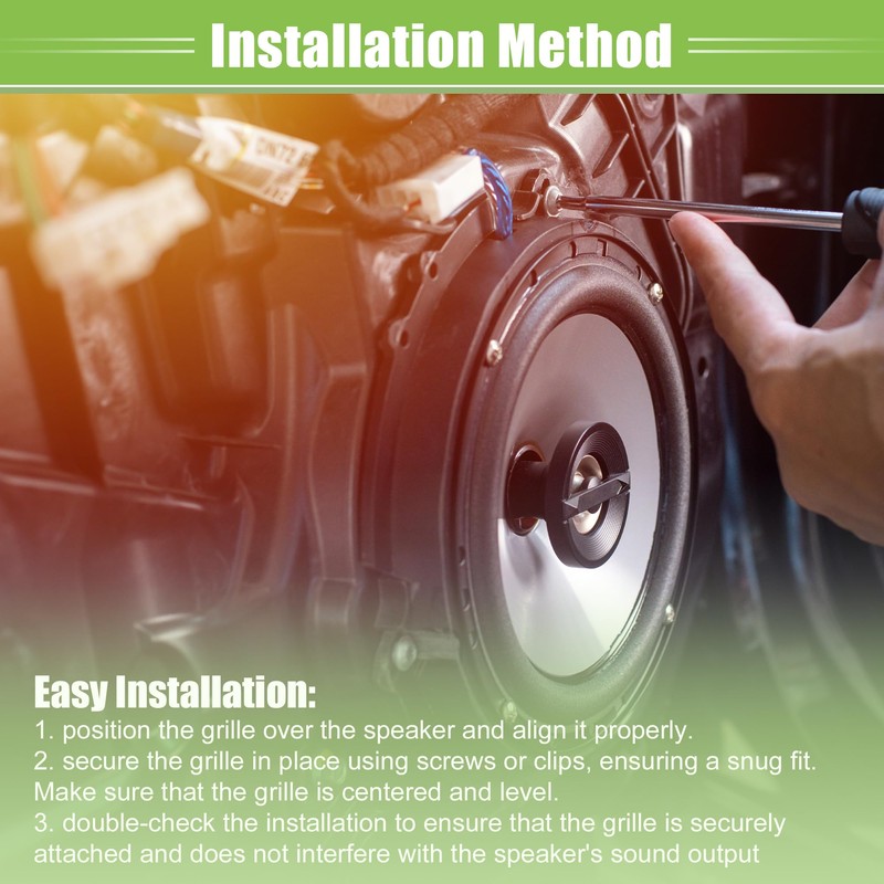 ACROPIX Universal 4" Car Speaker Grills Cover Round 4 Inch