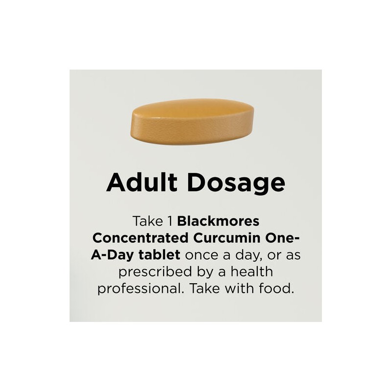 Blackmores Concentrated Curcumin One-A-Day 60 Tablets