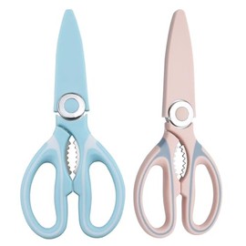2 Pcs Garden Flower Scissors Pink and Blue